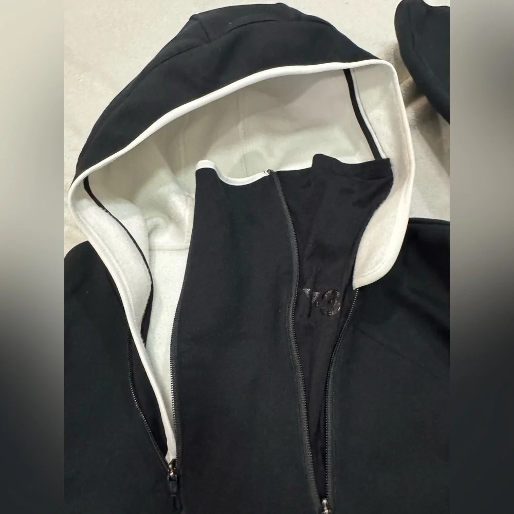 Rare Black Y-3 Adidas Fleece Zipper Hoodie